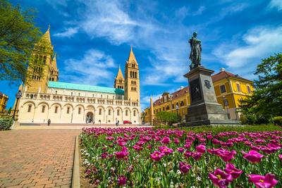 Pécs, Szent Péter- és Szent Pál-székesegyház-stock-foto