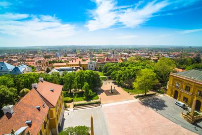 Pécs, Dóm tér-stock-foto