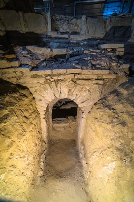 Pécs, Cella Septichora Látogatóközpont-stock-foto