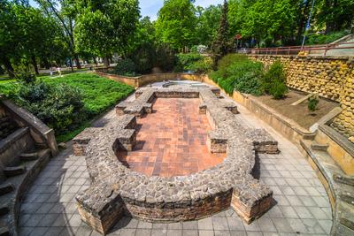 Pécs, Ókeresztény Mauzóleum-stock-foto