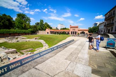 Székesfehérvár, Középkori Romkert-stock-foto