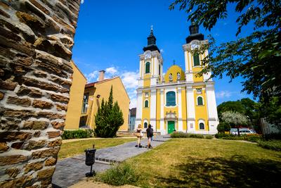Székesfehérvár, Szent István-székesegyház-stock-foto