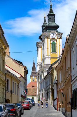 Székesfehérvár, Arany János utca-stock-foto