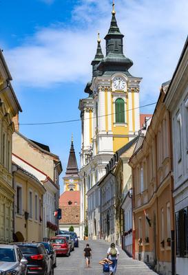 Székesfehérvár, Arany János utca-stock-foto