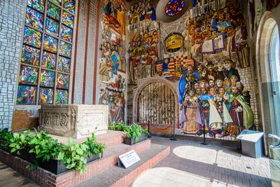 Székesfehérvár, Középkori Romkert-stock-foto