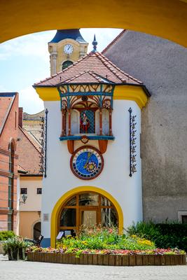 Székesfehérvár, Órajáték-stock-foto