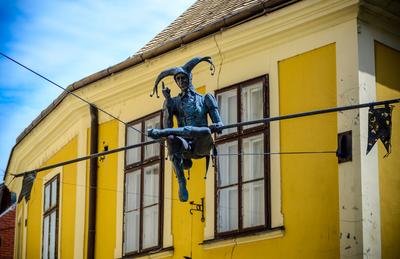 Székesfehérvár, Mujkó szobor-stock-foto