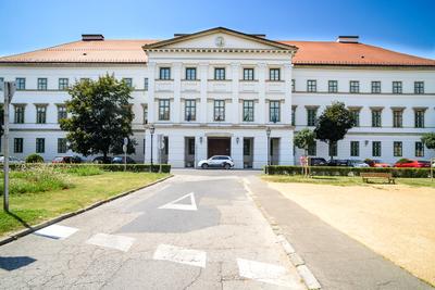 Székesfehérvár, Szent István tér-stock-foto