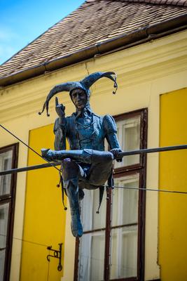 Székesfehérvár, Mujkó szobor-stock-foto