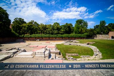 Székesfehérvár, Középkori Romkert-stock-foto
