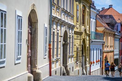 Székesfehérvár, Arany János utca-stock-foto