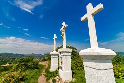Kálvária-hegy, Pesthidegkút-stock-foto
