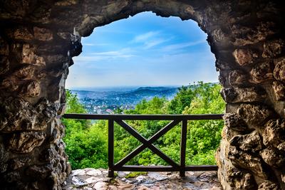 Budapest, Árpád-kilátó-stock-foto