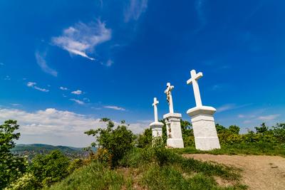 Kálvária-hegy, Pesthidegkút-stock-foto