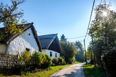 Sukoró, parasztházak-stock-foto