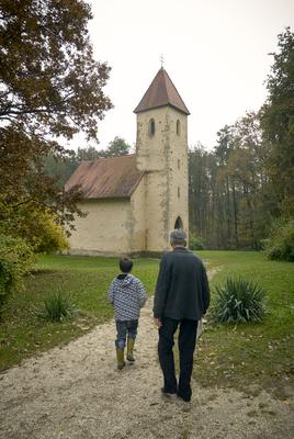 Velemér, Árpád-kori templom-stock-foto