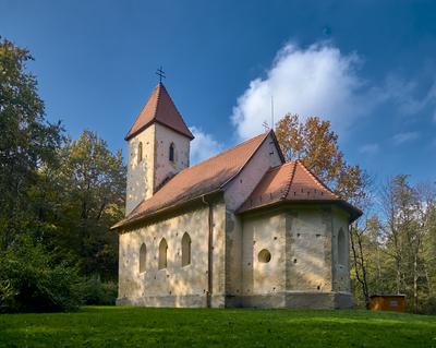 Velemér, Árpád-kori templom-stock-foto