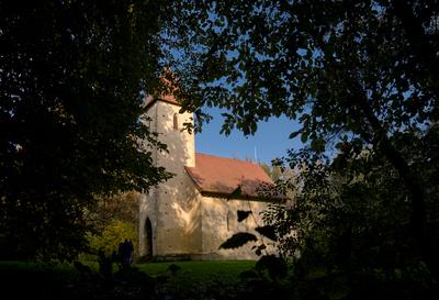 Velemér, Árpád-kori templom-stock-foto