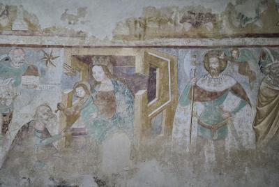 Velemér, Árpád-kori templom-stock-foto