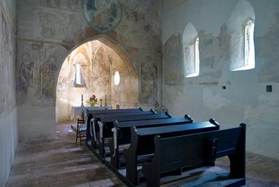 Velemér, Árpád-kori templom-stock-foto