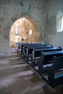 Velemér, Árpád-kori templom-stock-foto