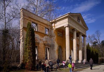 Alcsúti Arborétum, Kastélyrom-stock-foto