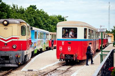 Széchenyi-hegyi Gyermekvasút, Budapest-stock-foto