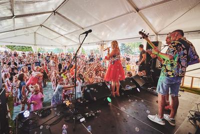 Az Apacuka zenekar koncertje-stock-foto