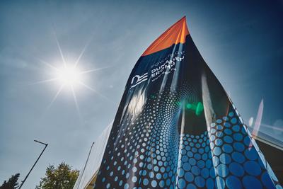 DERT strandzászló-stock-foto