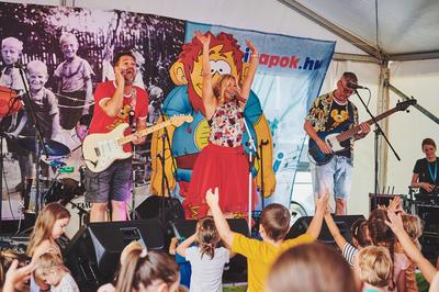 Az Apacuka zenekar koncertje-stock-foto