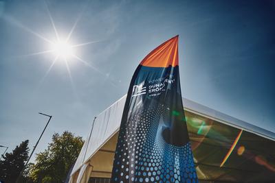 DERT strandzászló-stock-foto