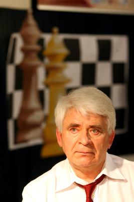 Spasszkijt kapta 70. születésnapjára Portisch Lajos-stock-foto