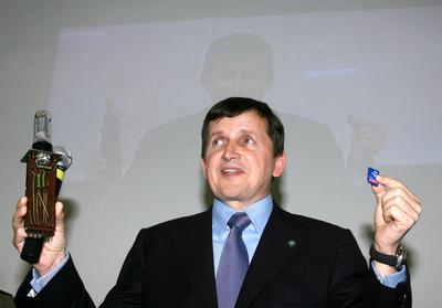 Charles Simonyi Budapesten-stock-foto