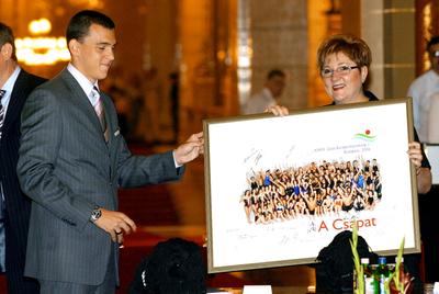 Élsportolók a Parlamentben-stock-foto