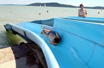 Lassan indul az idei szezon a Balatonon-stock-foto