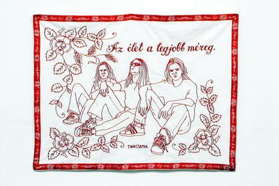 Modernkori falvédők-stock-foto