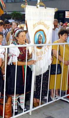 Budapest, 2004.08.20.
Ünnepi szentmise és Szent Jobb Körmenet a Szent István-bazilikánál.-stock-photo