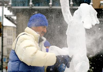 Jégszobrászok-stock-foto