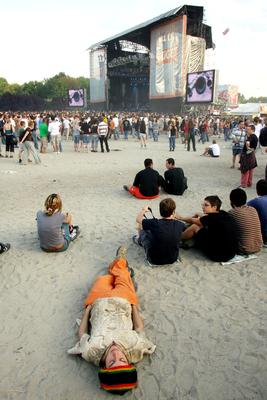 Sziget Fesztivál 2006-stock-foto