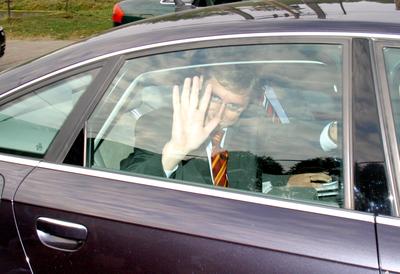 Gyurcsány Ferenc Dömsödön-stock-foto