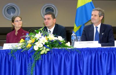 Magyarországra érkezett Viktória svéd koronahercegnő-stock-foto