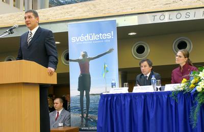 Magyarországra érkezett Viktória svéd koronahercegnő-stock-foto