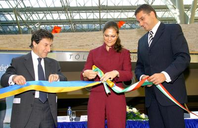 Magyarországra érkezett Viktória svéd koronahercegnő-stock-foto