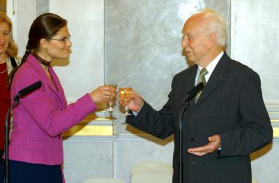 Magyarországra érkezett Viktória svéd koronahercegnő-stock-foto