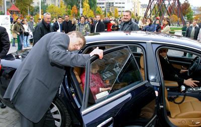 Gyurcsány Ferenc a Millenárison-stock-foto