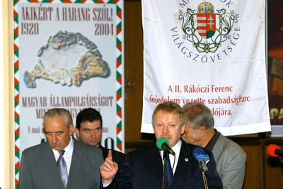 Kampány a Magyarok Házában-stock-foto