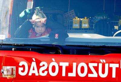 Új technika a Tűzoltóságnak-stock-foto