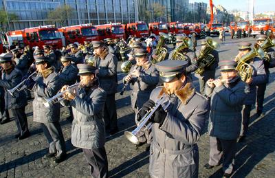 Új technika a Tűzoltóságnak-stock-foto