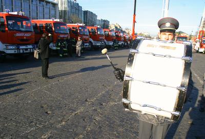 Új technika a Tűzoltóságnak-stock-foto