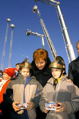 Új technika a Tűzoltóságnak-stock-foto